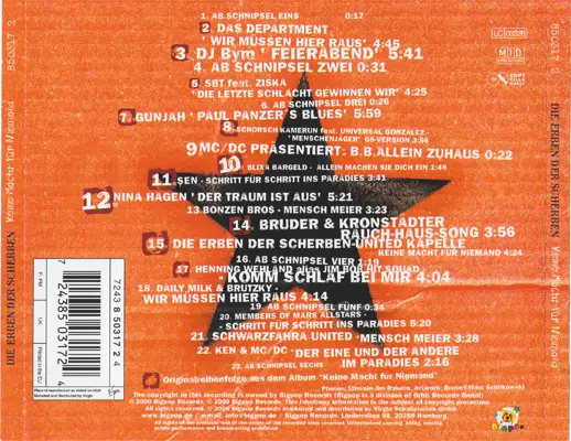 VA - Die Erben der Scherben - Keine Macht für Niemand (Bigpop 850317 2) (GER 2000)