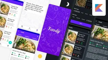 Modern Food Recipes App - Android Development with Kotlin