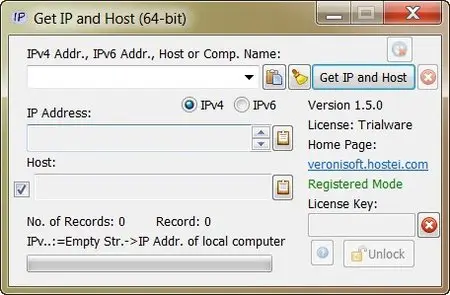 Veronisoft Get IP and Host 1.5.0 + Portable