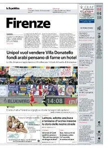 la Repubblica Firenze - 4 Aprile 2018