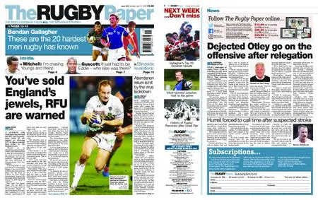 The Rugby Paper – April 12, 2020