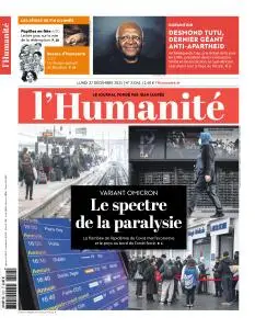 L’Humanite - 27 Décembre 2021