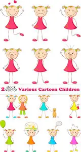 Vectors - Various Cartoon Children