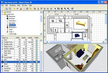 Sweet Home 3D 1.6 Portable