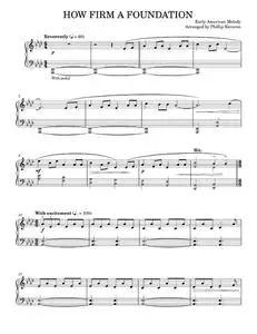How Firm a Foundation - John Rippon (Piano Solo)