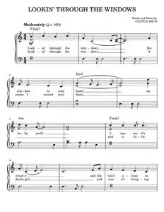 Lookin' Through The Windows - Michael Jackson, The Jackson 5 (Easy Piano)