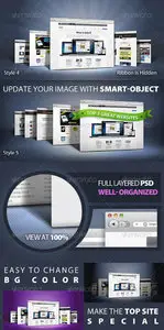GraphicRiver PRO 3d Web Showcase Mock-ups