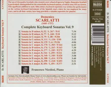 Francesco Nicolosi - Scarlatti: Complete Keyboard Sonatas, Vol.9 (2008)