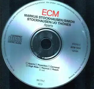 Markus Stockhausen, Simon Stockhausen, Jo Thones - Aparis (1990) {ECM 1404}
