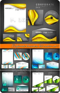 Corporate business kit vector set 6