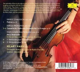 Hilary Hahn, Mikko Franck, Orchestre Philharmonique de Radio France - Paris:  Chausson, Prokofiev, Rautavaara (2021)