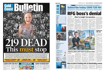 The Gold Coast Bulletin – November 27, 2018