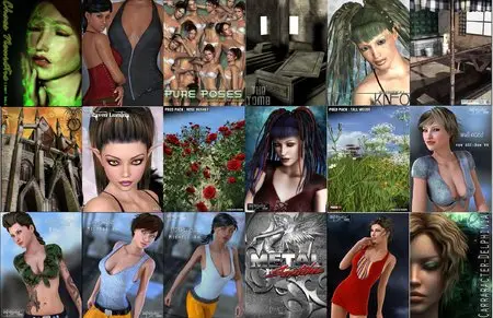 3D models Collection for Daz3D & Poser vol.3