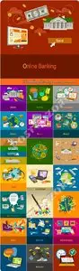 Templates flat design concept vector 6