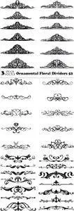 Vectors - Ornamental Floral Dividers 52