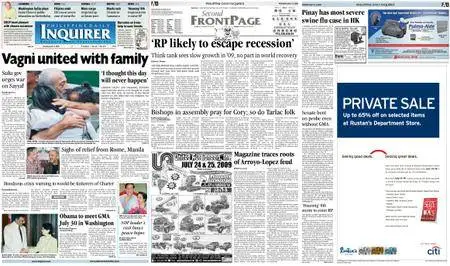 Philippine Daily Inquirer – July 13, 2009