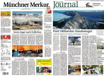Münchner Merkur Wochenendausgabe vom 12./13. März 2011
