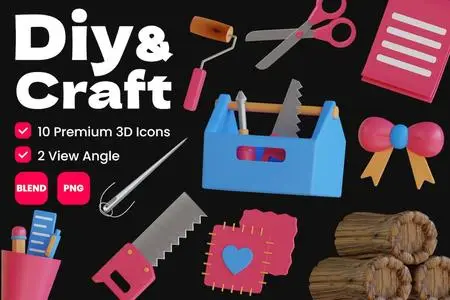 Diy and Craft 3D Icon