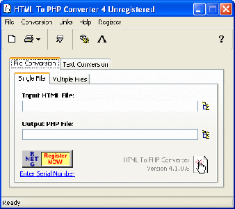 Portable HTML To PHP Converter 4