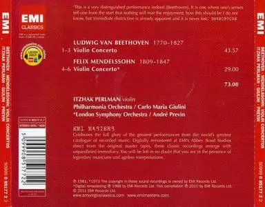 Itzhak Perlman - Beethoven, Mendelssohn: Violin Concertos (2011)