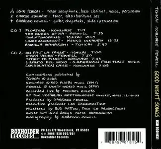 John Tchicai, Charlie Kohlhase, Garrison Fewell - Good Night Songs (2006) 2CDs
