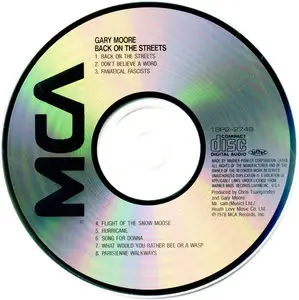 Gary Moore - Back On The Streets (1978) [MCA/Warner-Pioneer, 18P2-2749]