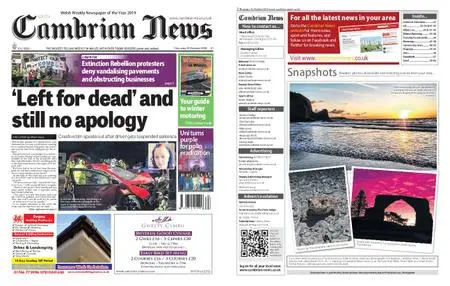 Cambrian News South Ceredigion – 31 October 2019