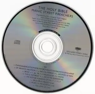 Manic Street Preachers - The Holy Bible (1994) {Japan 1st Press} Repost / New Rip