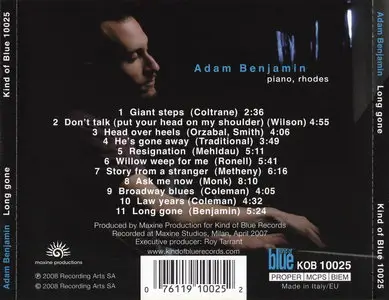 Adam Benjamin - Long Gone (2008)