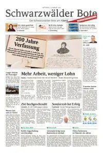 Schwarzwälder Bote Oberndorf - 22. August 2018
