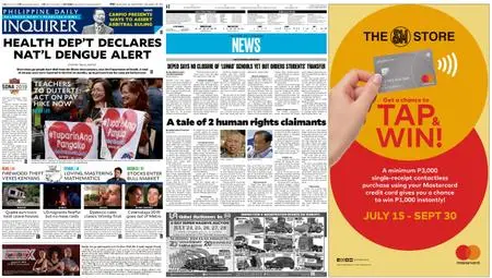 Philippine Daily Inquirer – July 16, 2019