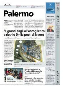 la Repubblica Palermo - 22 Agosto 2018
