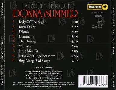 Donna Summer - Lady Of The Night (1974) {1999, Reissue}