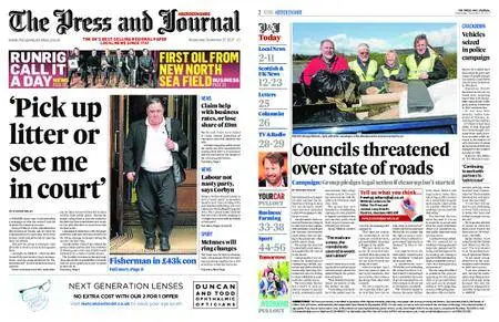 The Press and Journal Aberdeenshire – September 27, 2017