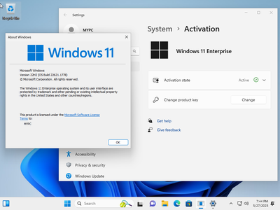 Windows 11 Enterprise 22H2 Build 22621.1778 (No TPM Required) Preactivated Multilingual