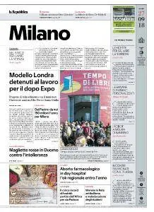 la Repubblica Milano - 27 Settembre 2018