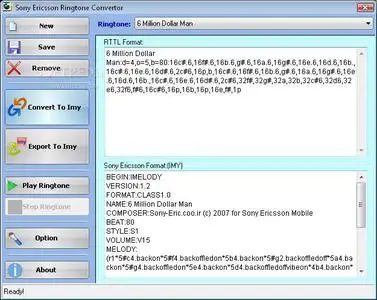 SonyEricsson Ringtone Convertor 1.0