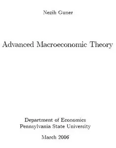 "Advanced Macroeconomic Theory" by Nezih Guner