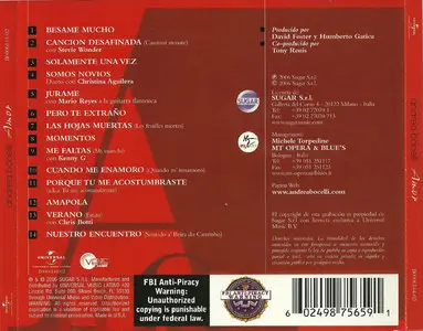 Andrea Bocelli - Amor (2006) [Spanish Edition]