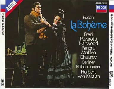 Puccini: La Bohème - Freni, Pavarotti, Harwood [Karajan] [2 CD]
