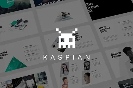 CreativeMarket - Kaspian - Unique PowerPoint Template
