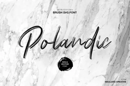 Polandic SVG Brush Font