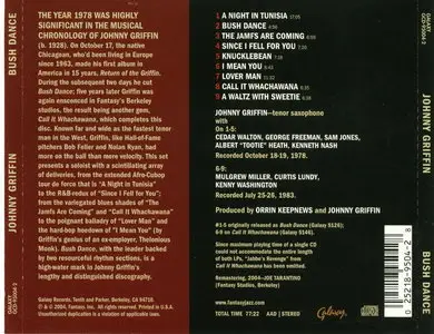 Johnny Griffin - Bush Dance (1983) [Remastered 2004]