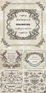 Vintage Frames and Design Elements
