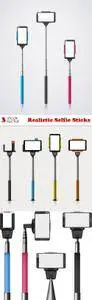 Vectors - Realistic Selfie Sticks