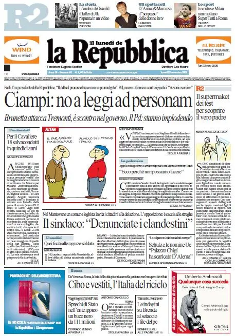 La Repubblica (23-11-09)