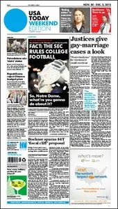 USA Today (Weekend Edition) - 30 November-02 December 2012