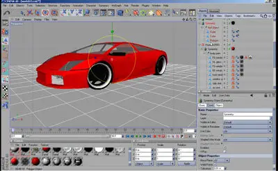 Cinema 4d tutorial modeling 3d lamborghini murcielago