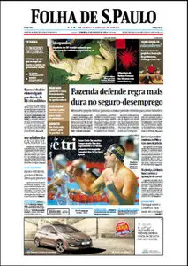 Jornal Folha de São Paulo - 4 de agosto de 2013 - Domingo