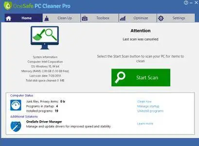 OneSafe PC Cleaner Pro 6.7.0 Multilingual